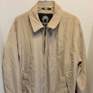 Weatherproof Men's Jacket Size L Beige Full-Zip